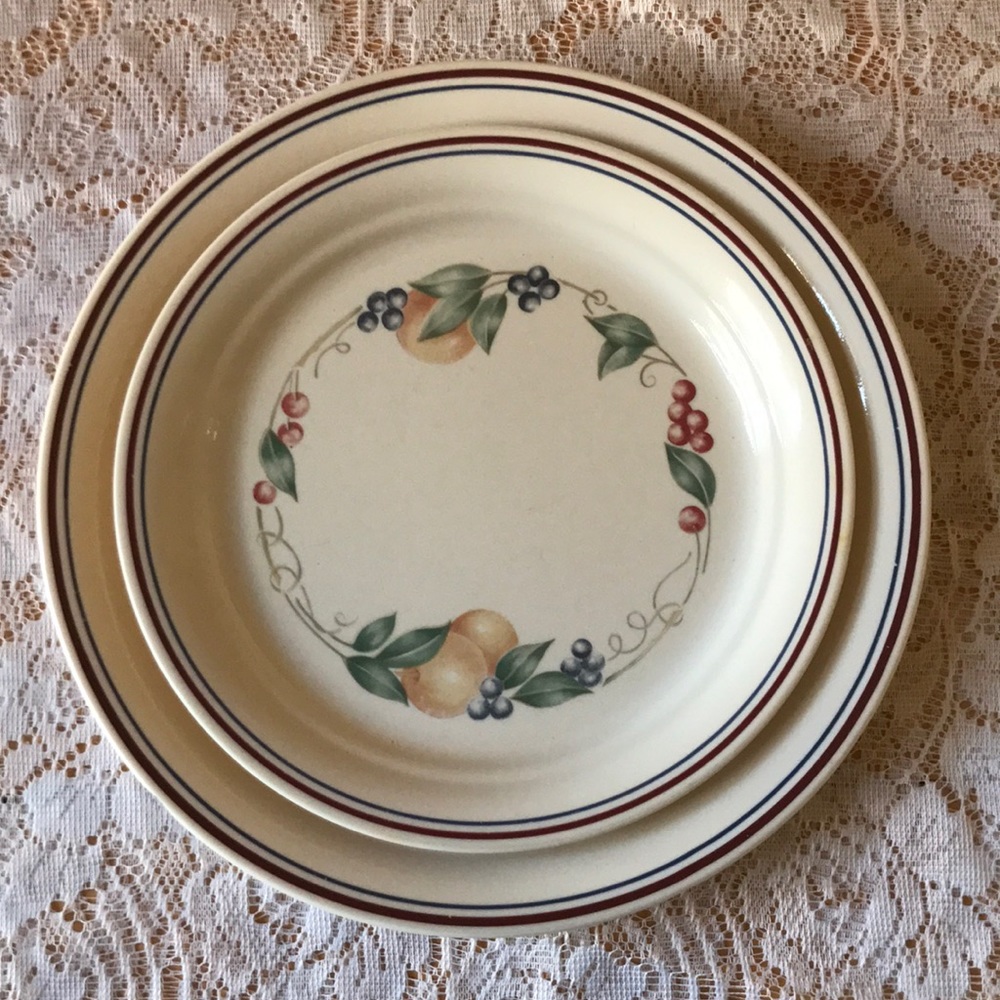 Vintage Corelle Plate Set - 2